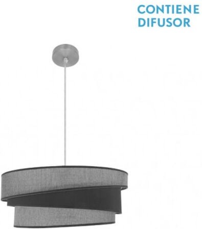 Senko - Hängeleuchte de 2 lights Nickel/grau Modell Hara Dimmbar fabrilamp