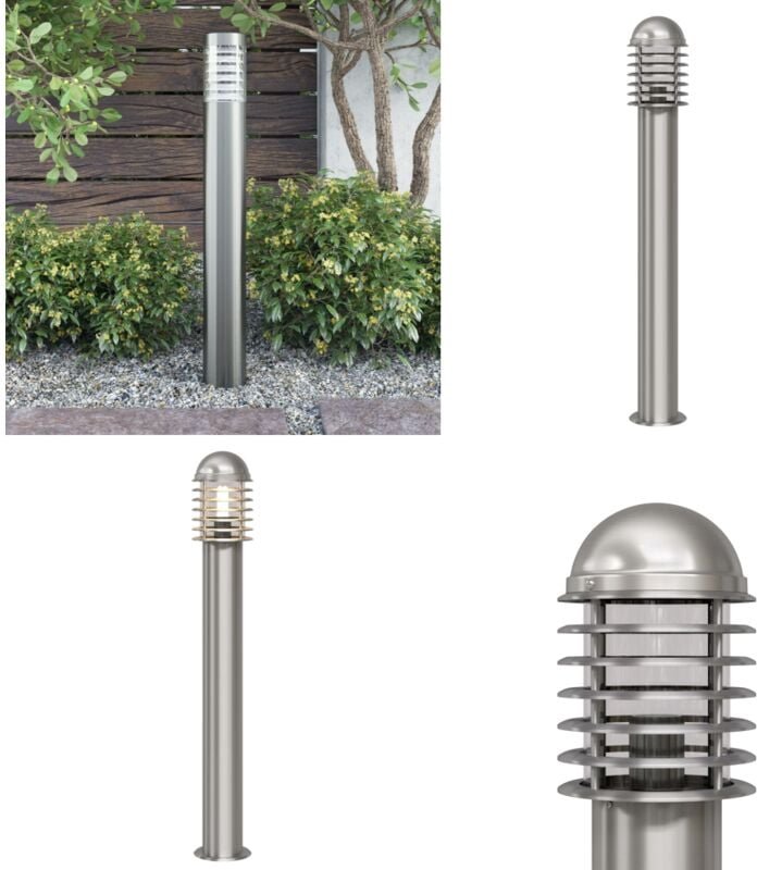 Außen ständige Edelstahl-Mastleuchte - Edelstahl Laterne - Außenstehleuchte - Gartenleuchte - LED Mastleuchte - Wetterfe...