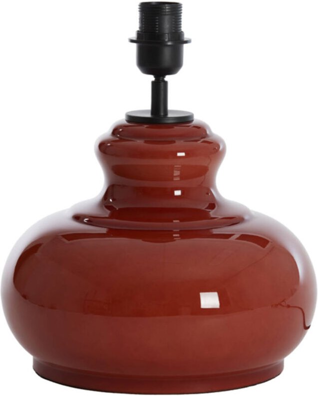 Light & Living - tischlampe - Verde - rot - glas - einzelne