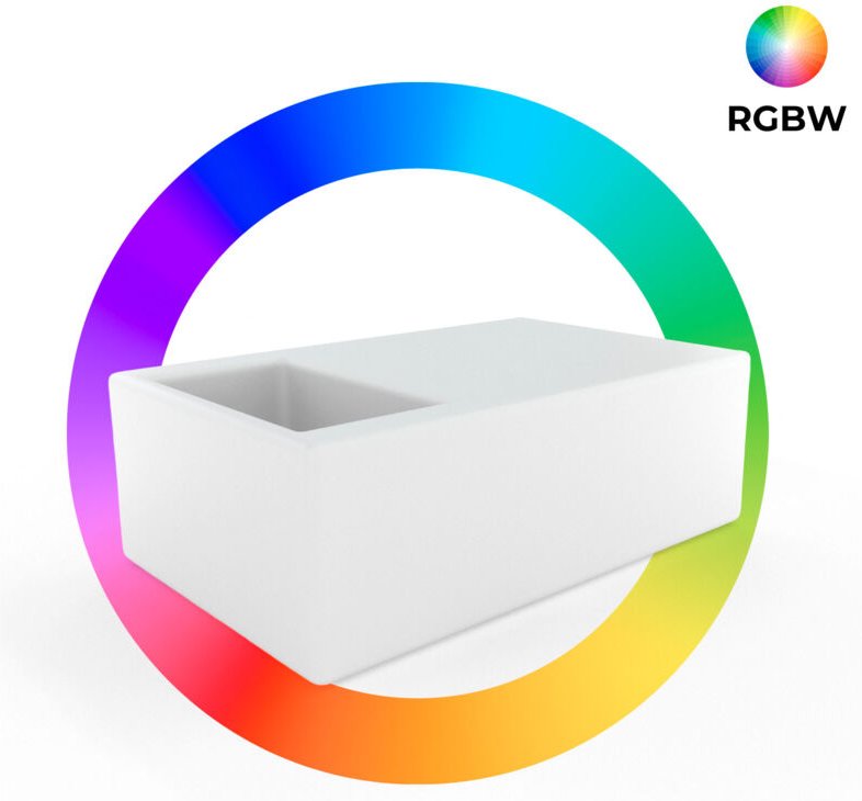 Led rgbw Beleuchteter Tisch mit Eisbrett - 24W -