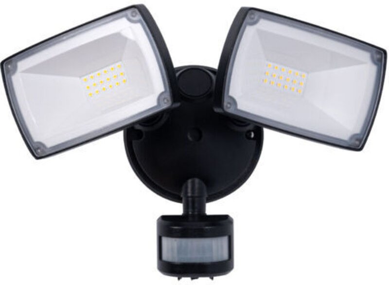 Doppelter LED-Wandfluter für den Außenbereich mit pir