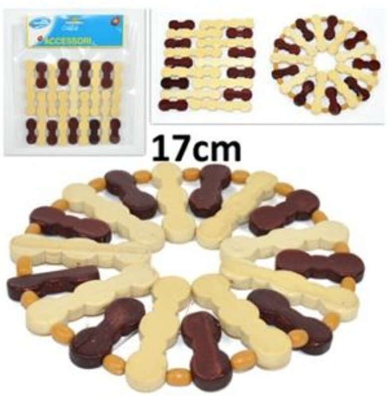 Trade Shop Traesio - Trade Shop - Untersetzer Untersetzer Auflaufform Holzplatte Fantasie 17cm -