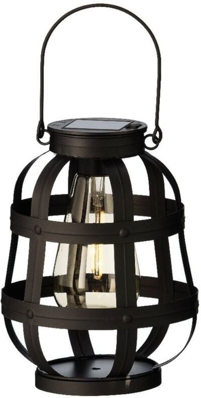 Satz von 3 Solar-Gartenleuchten im Vintage-Stil Lumineo