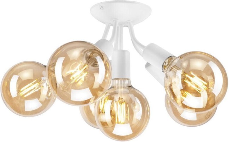 Lamkur Lighting - Lamkur Viggo Halbbündige Deckenleuchte mit mehreren Armen Weiß, 6x E27