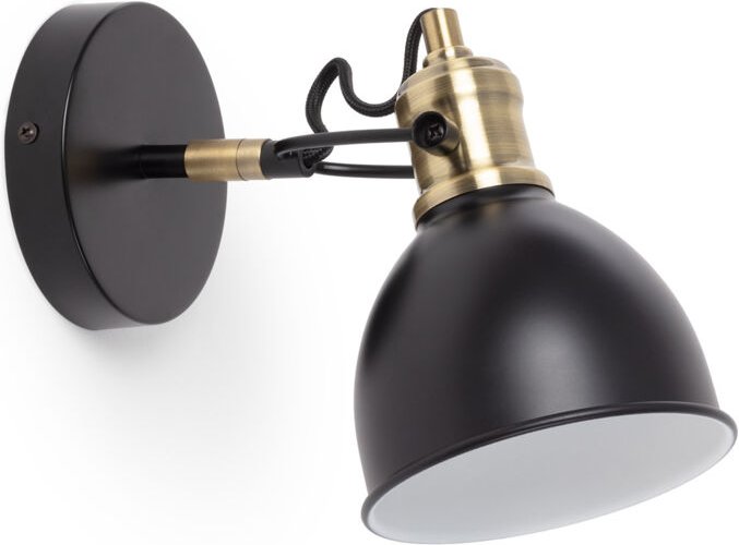 Wandleuchte Metall Louise Schwarz