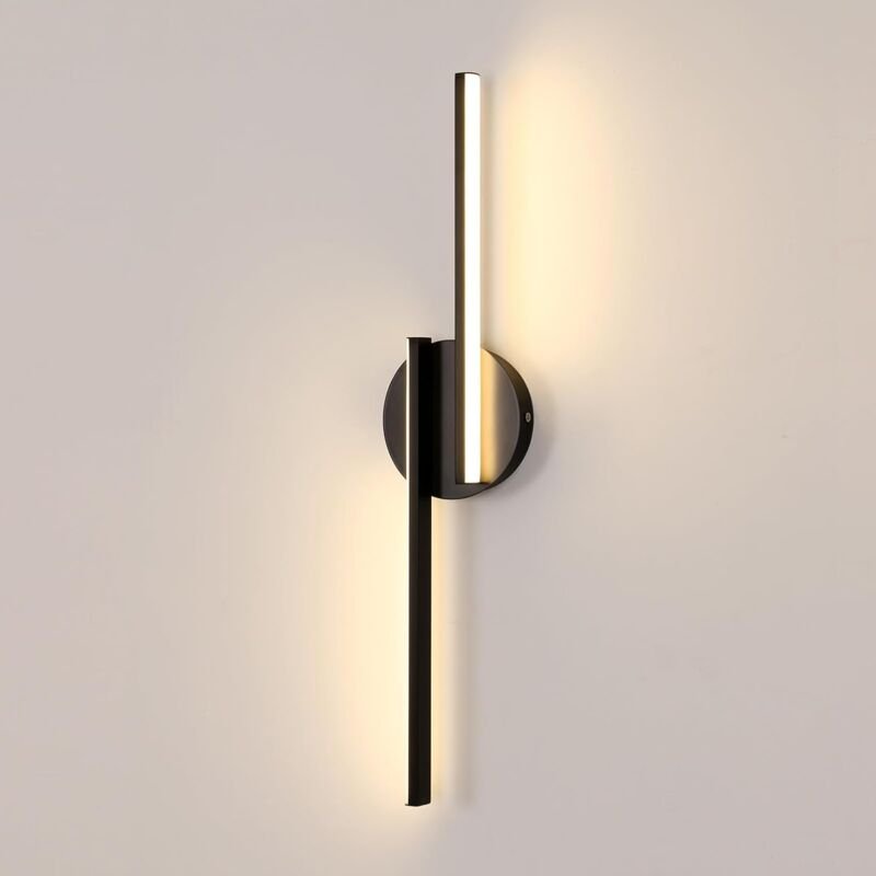 GOECO Innen-LED-Wandleuchte, 22W Moderne Aluminium-Wandlampe, Warmweißes Wandlicht für Wohnzimmer, Flur, Treppe, Nachtli...