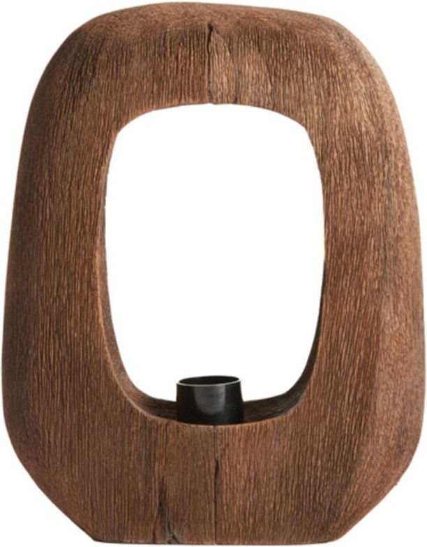 Tischlampe - Kelafo - braun - holz - E27 - - Light&living