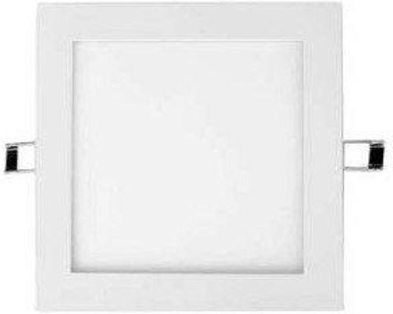 DownLight LED-Einbau Quadrat 18W weißes Licht 6000K Finish blanco