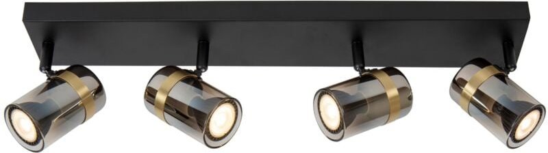 Lucide - upton - Deckenstrahler - 4xGU10 - Rauchfarbe Grau