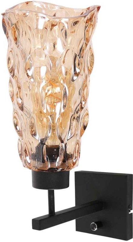 Thumbnail - Steinhauer - wandleuchte - Stang - bernstein - glas metall -