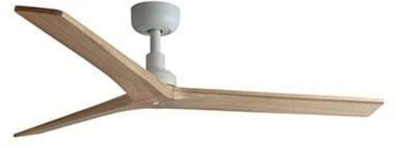 Klim m Ventilator ohne Licht weiß/Eiche Ø125cm