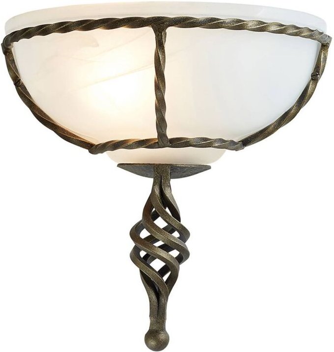 Elstead - Pembroke - 1 Leichte Innenwand-Uplighter Schwarz, Gold, E27