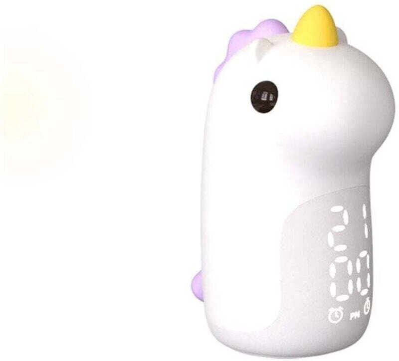 Kids Wake Up Light Sveglia con luce unicorno carina, snooze, luce notturna ricaricabile a 3 colori, dimmerabile, control...