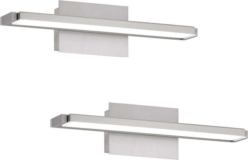 2er set led Wandlampen Silber schwenkbar & dimmbar, Breite 40cm