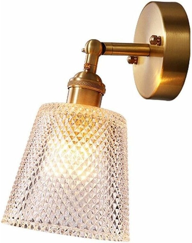 Moderne Wandleuchte, Kupfer, Glaskugel, Messing, Wandleuchte für Restaurant, Wohnzimmer, Badezimmer, Spiegel, Scheinwerf...