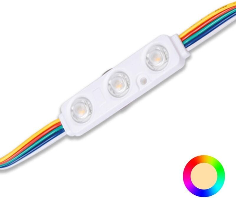 LED Modul 0,72W 12V 160° IP66 - Lichtfarbe: RGB+3000K