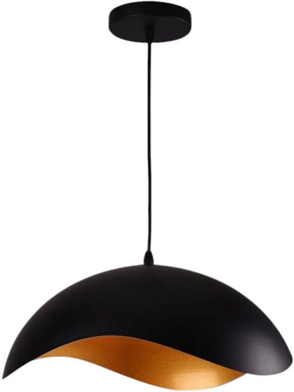 Trade Shop - LAMPADARIO A SOSPENSIONE CONTEMPORANEO E27 LAMPADA PENDENTE CUCINA ISOLA SOGGIORNO A23 - Schwarz
