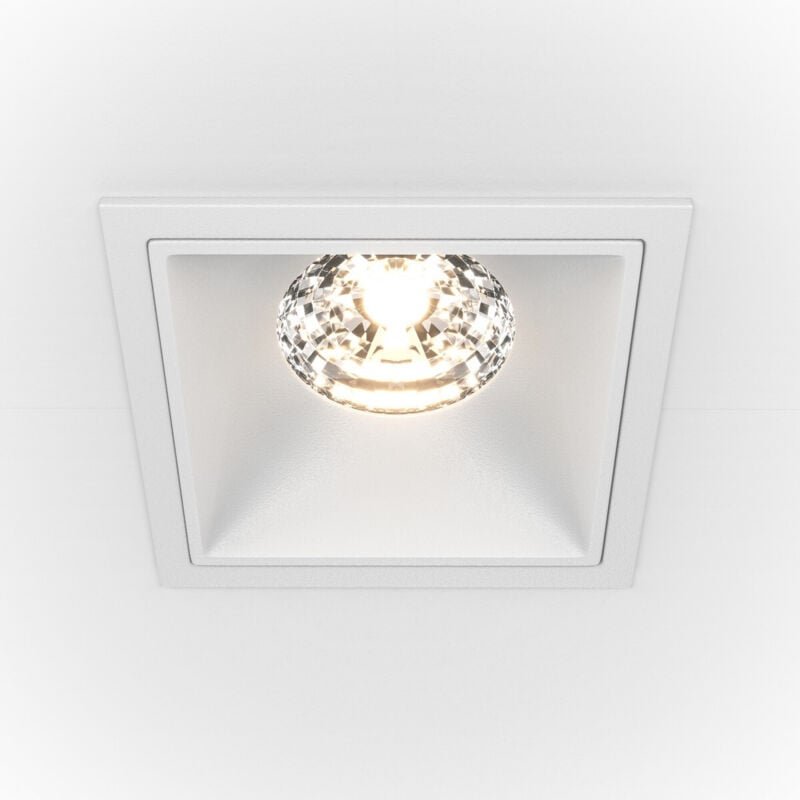 Maytoni - Alfa led Quadratisches dimmbares Einbau-Downlight Weiß, 1150lm, 3000K
