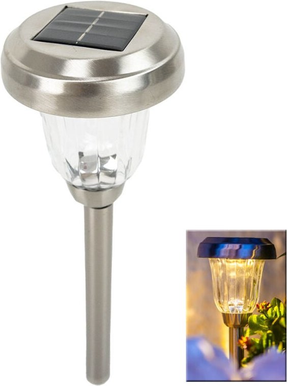 Solarlampe Radiante led Warm/Kaltweiß mit Sensor – 600mAh, IP44, 10 Std. Beleuchtung – Garten, Terrasse