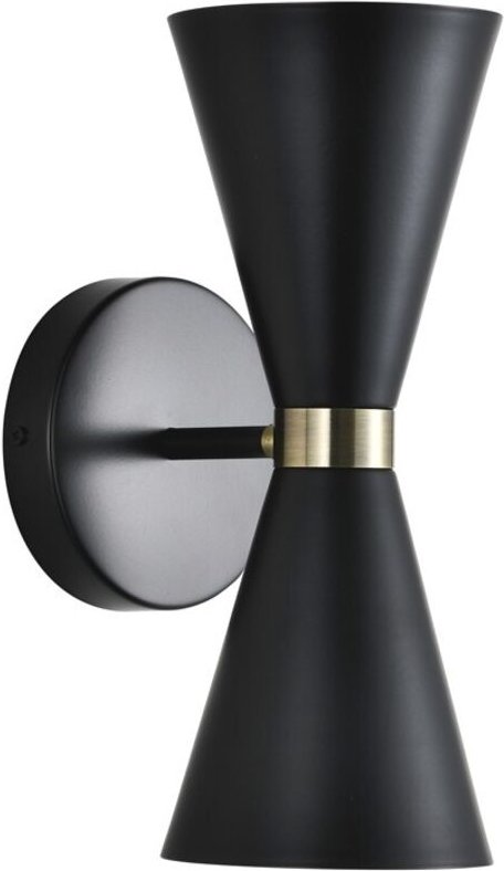 Greta Schwarze Wandleuchte 2xE27