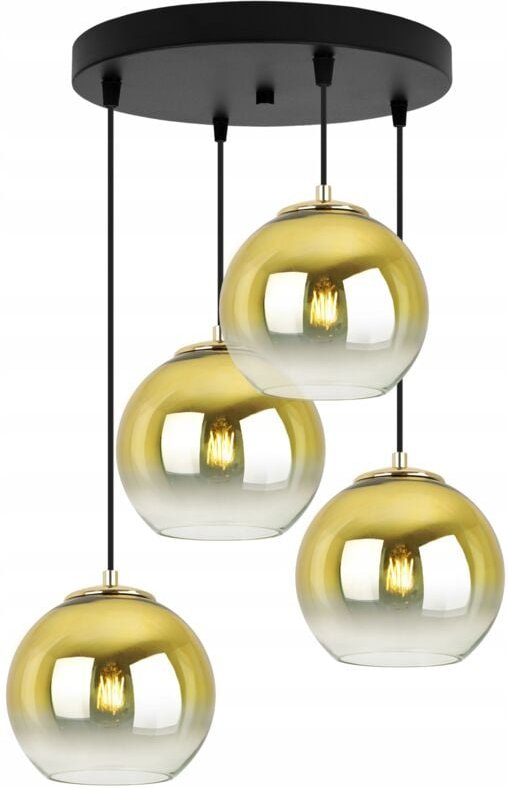 Hängelampe Deckenleuchter Golden Lampenschirm 15 cm