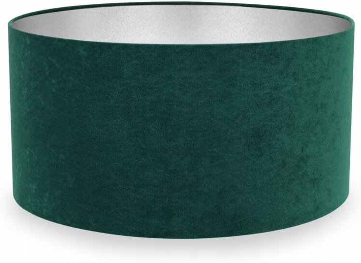 MODERNER CHROM-SAMT-LAMPENSCHIRM 40 cm