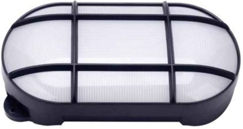 GSC - Cercis ovale LED-Wandleuchte mit Gitter 15W 4000K Schwarz