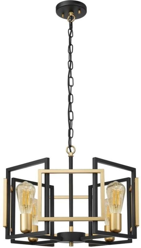 Primero Moderne 4-flammige Pendel-Deckenleuchte, - Italux