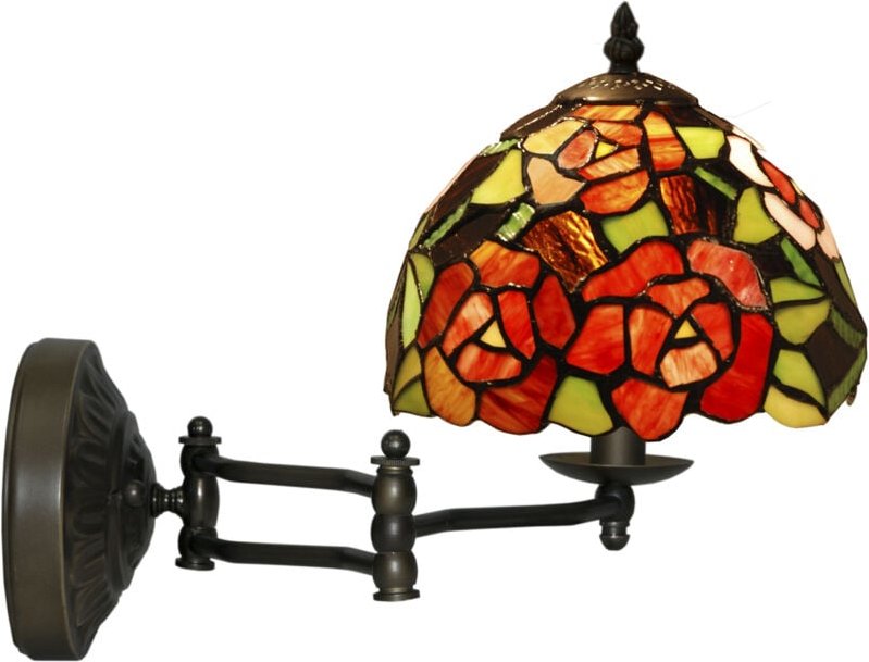 Wandleuchte mit beweglichem Arm, Durchmesser 20 cm, New York-Serie