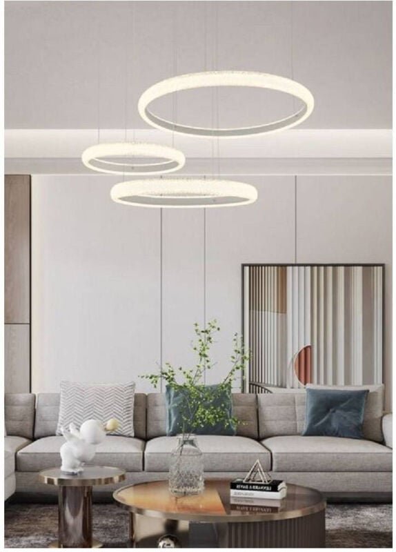 Trade Shop Traesio - Trade Shop - leuchtenled 60W auf aussetzung 3 krystale licht 3000K 6500K 4000K LP-39B -