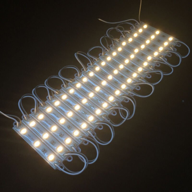 Trade Shop Traesio - Trade Shop - Modul 20 Stück 3 led smd 5050 5630 fred caldo blu rosso verde rgb IP65 -