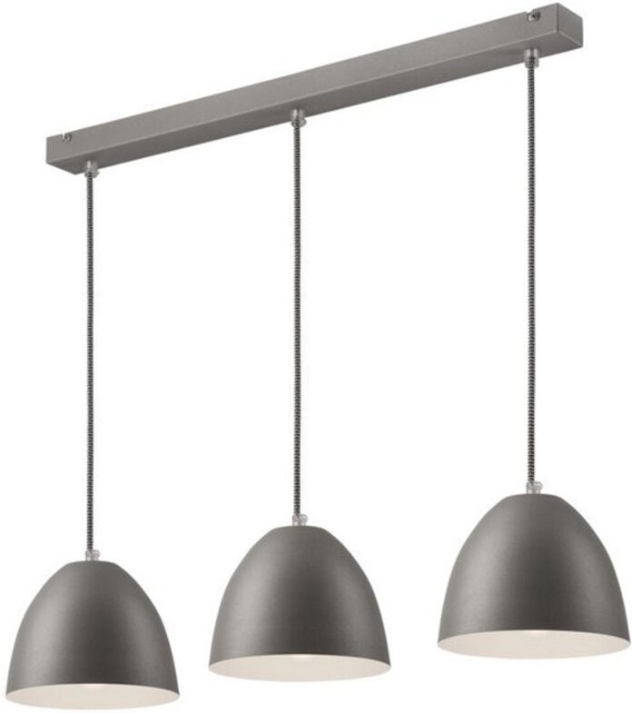 Lamkur Livia Stab-Pendel-Deckenleuchte Silber, 3x E27