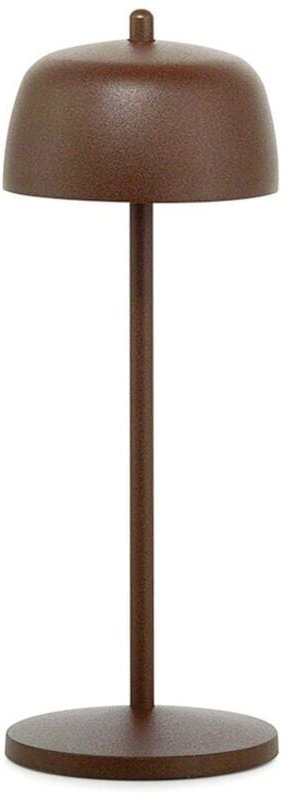 Zafferano - Wiederaufladbare und dimmbare circe Corten-LED-Tischleuchte