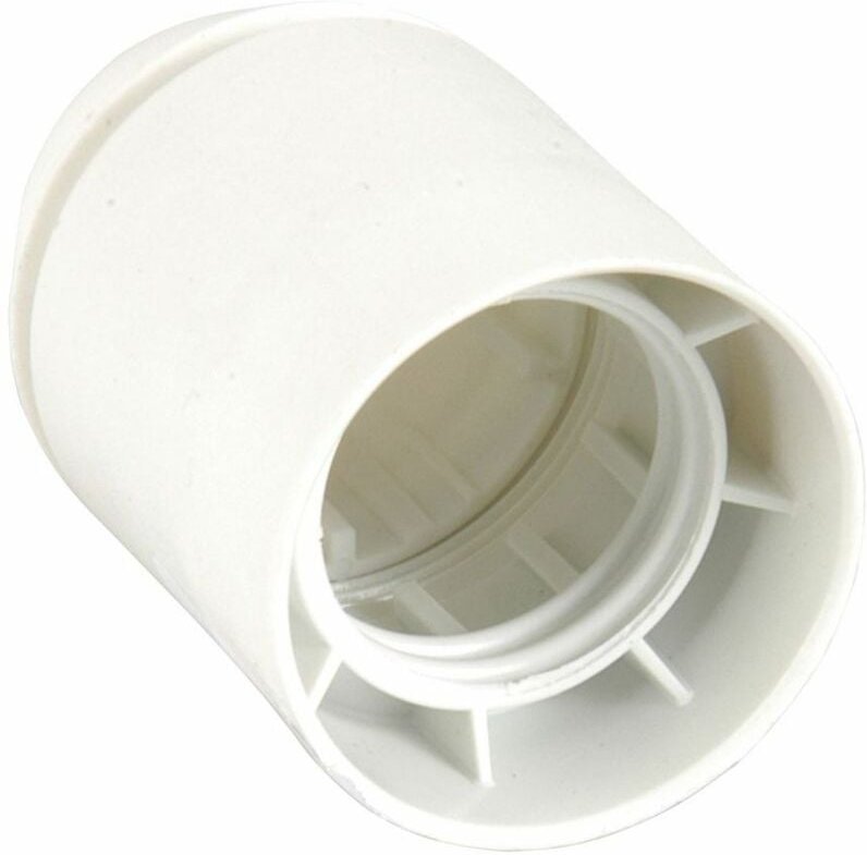 Thumbnail - Lampen-Fassung Glattmantel e 27, weiß Fassungen