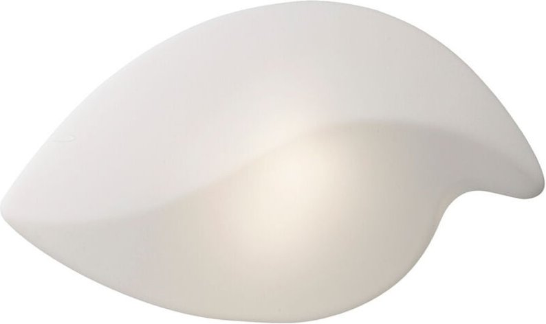 Inspired Mantra Fusion Natura Natura Decken-/Wandleuchte für den Außenbereich, groß, 2-flammig, E27, IP44, Mattweiß/Opal...