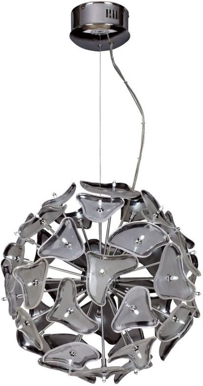 Inspired Mantra Otto Pendelleuchte 41 Light G4 Sphere, poliertes Chrom/Milchglas, NICHT LED/CFL-kompatibel