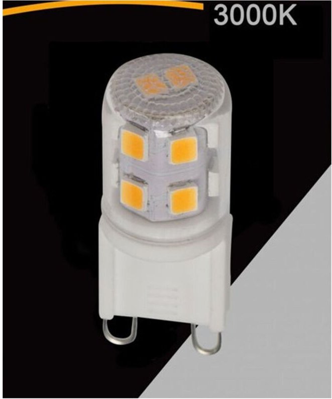 Trade Shop - G9 LED-Röhrenlampe, 2,5 W, 280 lm, Lichtfarbe: 3000 K, 4000 K, 6500 K, SPARAC-G9-2.5W-CE1 -