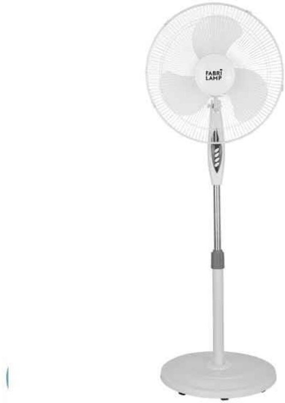Ventilator De Pie Bise Blanc 3 Vel 45w Regx43x40cm Oszillierend 3 weiße Flügel / Erdbeben & Zeitschaltuhr - Fabrilamp