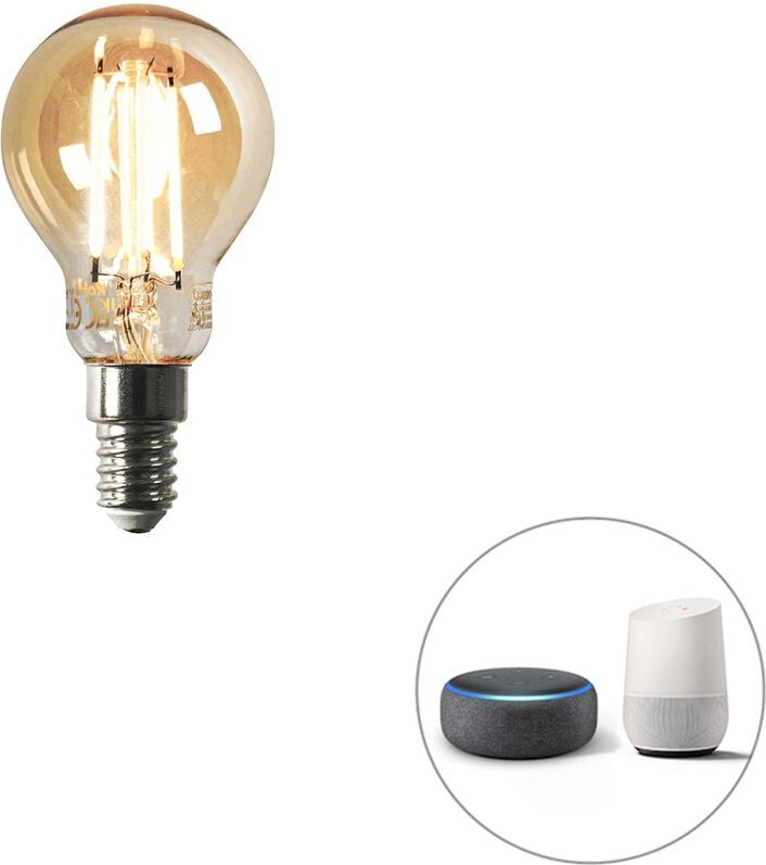 Luedd - Smart E14 dimmbar in Kelvin LED-Lampe P45 Goldline 4,9W 470 lm 1800-4000K