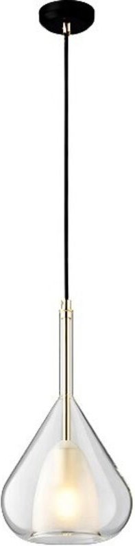 Tonchean - Moderne minimalistische Deckenpendelleuchte, 20 cm klare Wassertropfenglas-Pendellampe, dekorative Lampe für ...