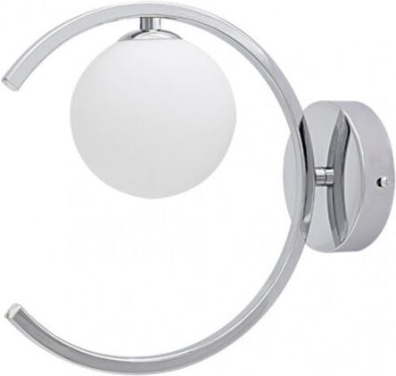 Conil moderne Wandleuchte aus Chrom mit Glasschirm fabrilampfabrilamp