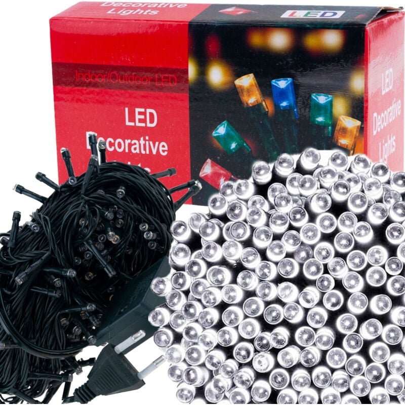 Lz300 Weihnachtsbaumlichter 300 Led Kaltleder Innen Für Weihnachtsbäume Bis Zu 8 Lichtmodi