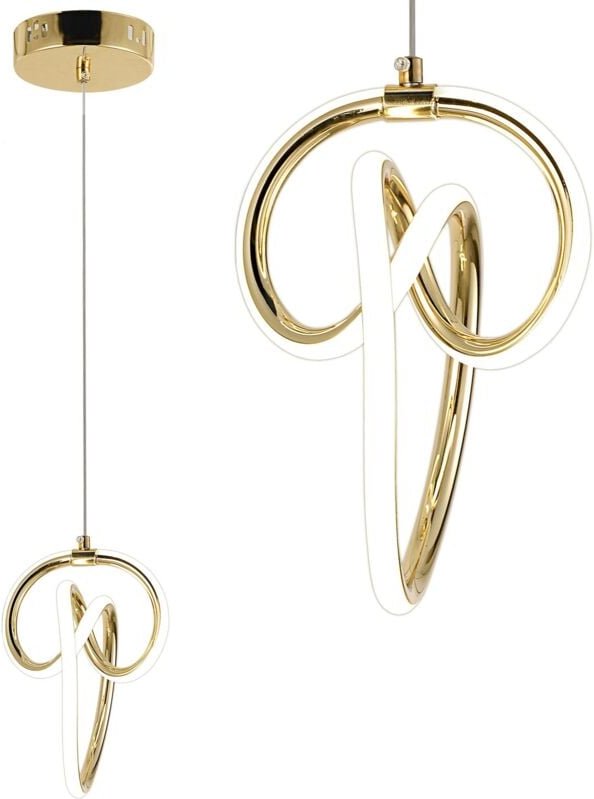 Toolight - led-hängelampe LHJ-092-1CP 5 gold