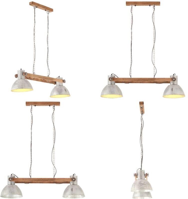 Hängelampe Industriestil 25 w Silbern 109 cm E27 - Hängeleuchte - Industrielampen - Vintagelampe - Wohnraumbeleuchtung -...