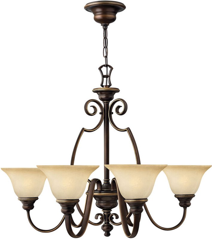 Elstead - Cello - 6 Leichter mehrarmiger Kronleuchter in Antikbronze, E27