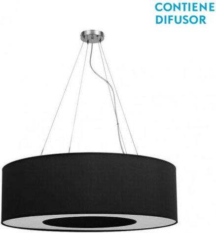 Medium hängeleuchte haiti 4xe27 chrom/schwarz regx65x65 cm