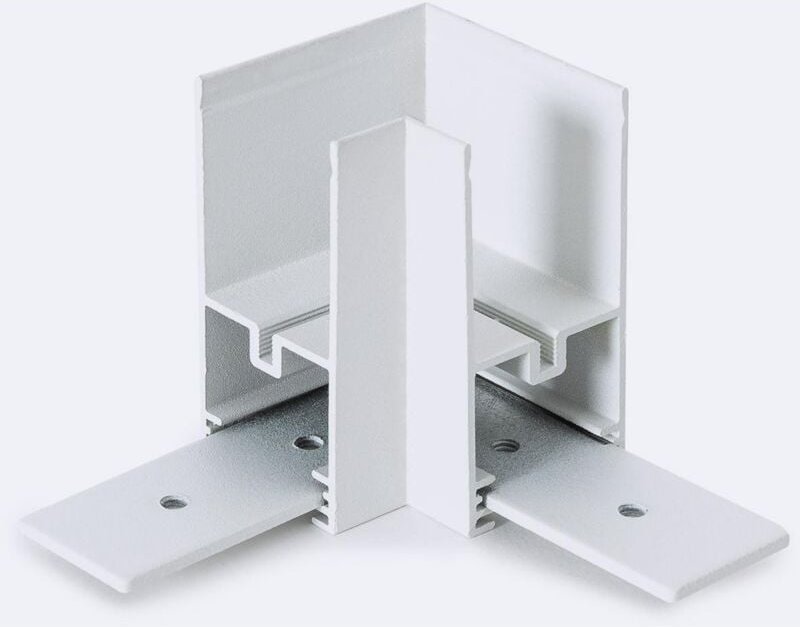 Efectoled - Horizontale L-Verbindung für Magnetschiene 25mm SuperSlim Aufhängen 48V Weiß