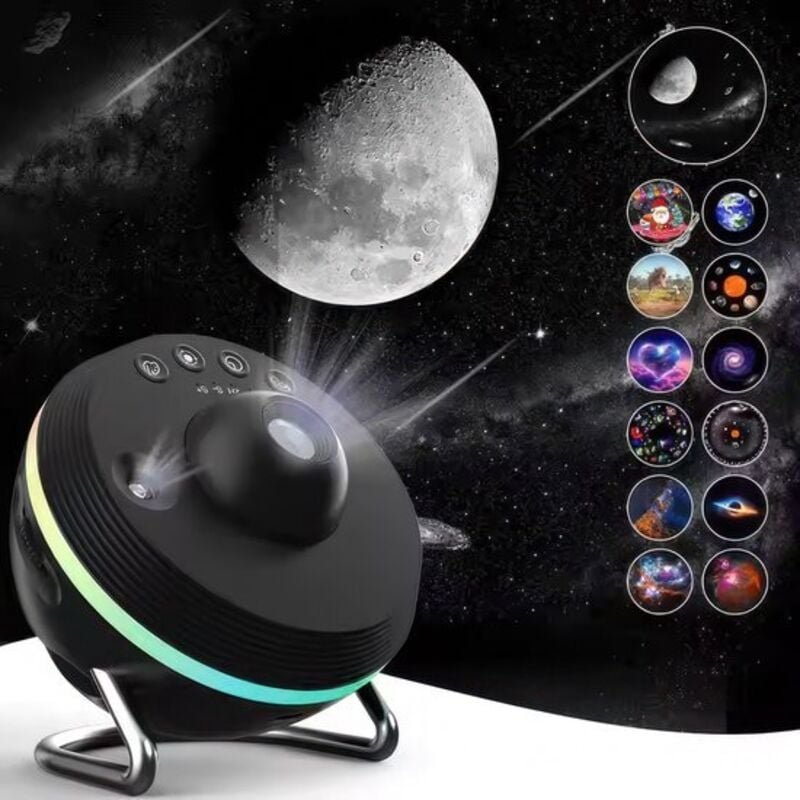 Sternenhimmel-Projektor mit Meteor-Effekt – Sternenprojektor – Galaxienprojektor – RGB-Beleuchtung