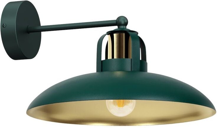 Wandleuchte FELIX GRÜN/GOLD 1xE27
