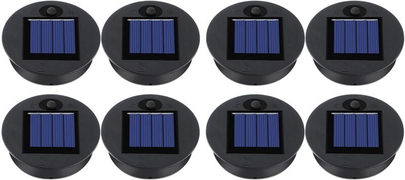 8 Stücke Solar Licht Oberteile Draussen Hängende Laterne Licht Solar Licht Teile Runde Solar Lichter Wasserdicht